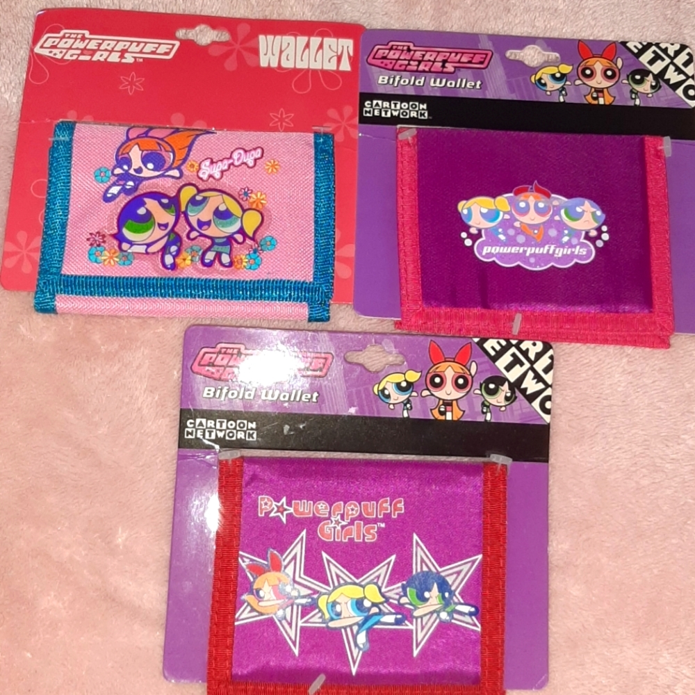 3 Cartoon Network The Powerpuff Girls Wallets